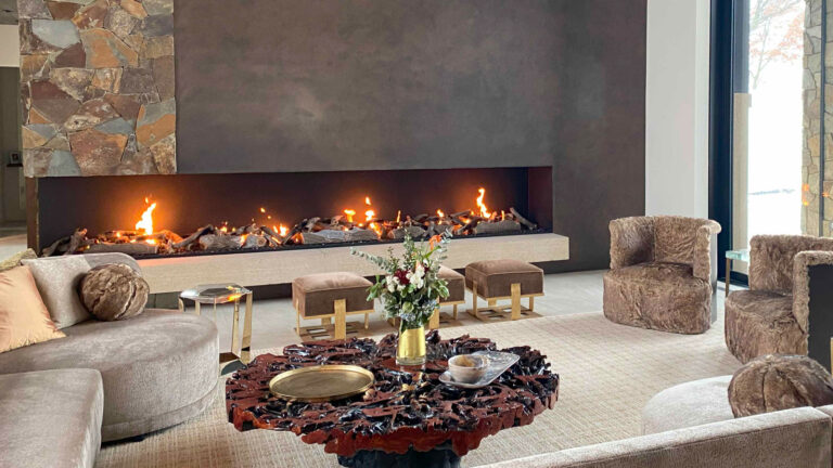 Gas Fireplace Installation living room