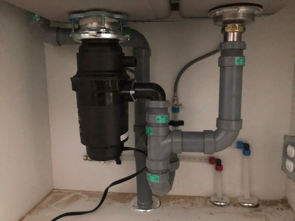 Modern kitchen plumbing system installed by professional plumber