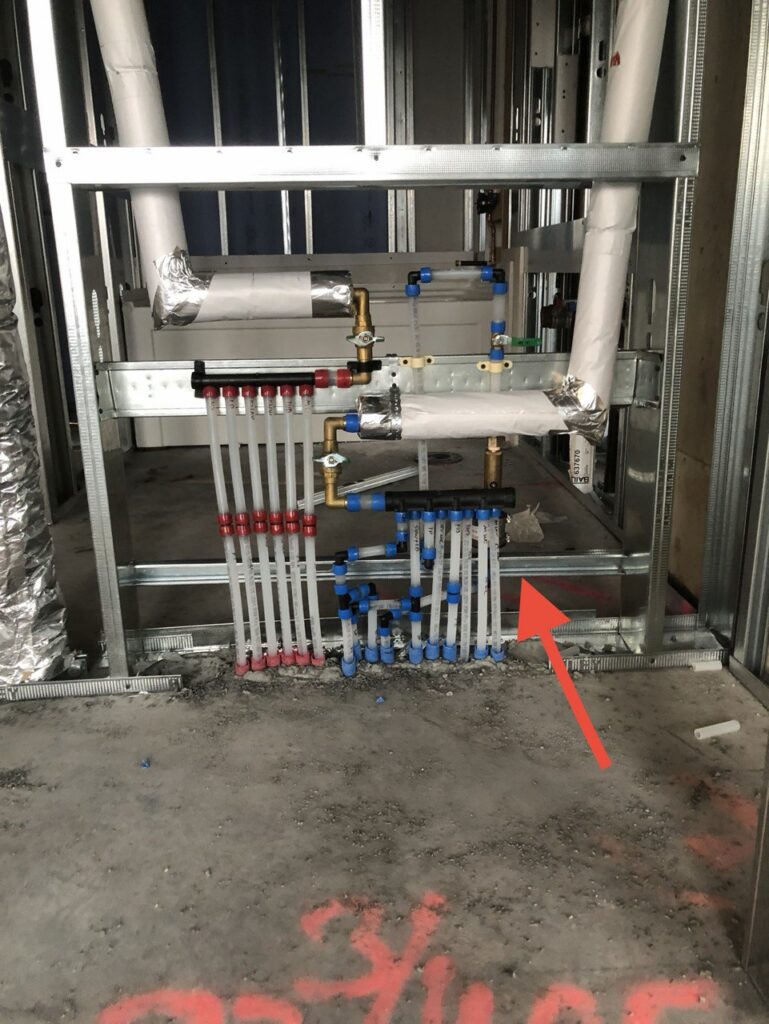 Water Manifold Plumbing System Installation