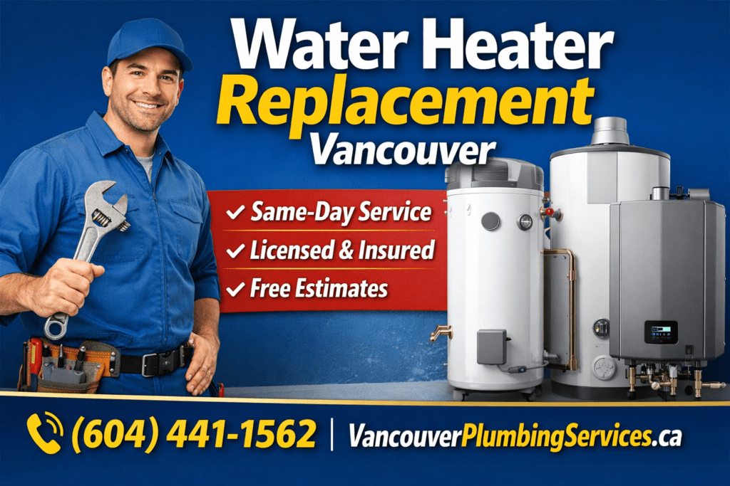 water heater replacement Vancouver